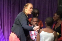 Board member Michelle Freyre ministering in Uganda
