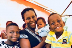 Sue Bagonza and their three beautiful boys!