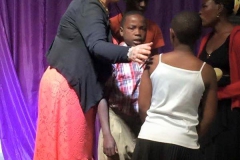 Team Member Michelle Applegate ministering in Uganda